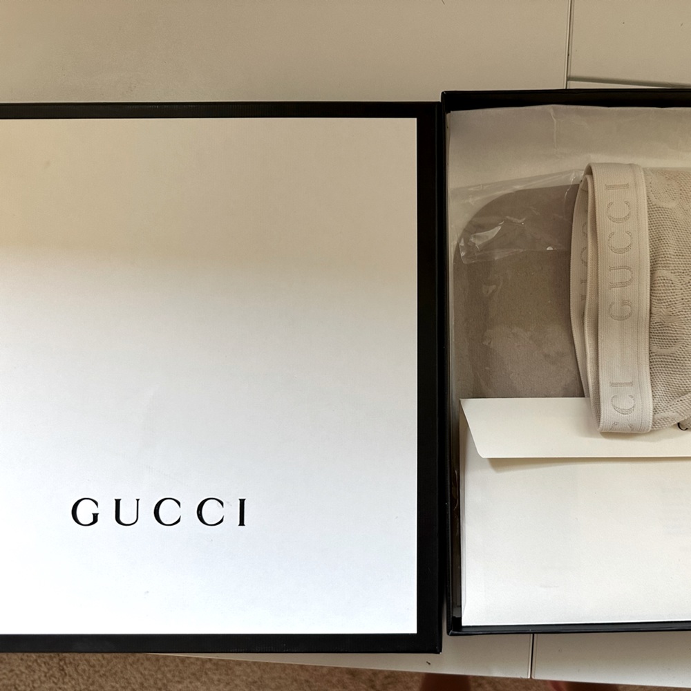 Gucci supreme GG white tights